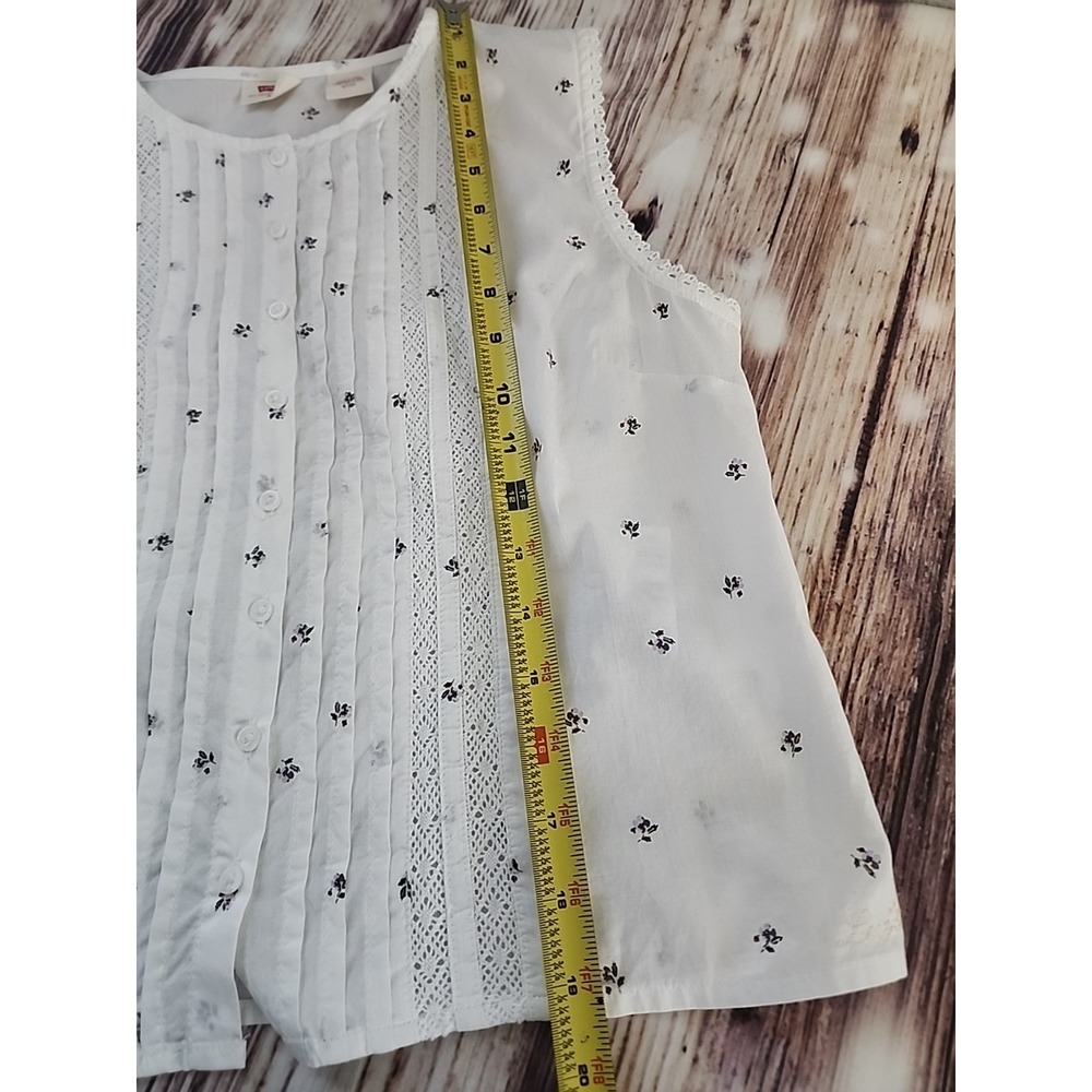 Levi's Womens Button Sleeveless Floral Top Sz S - Picture 14 of 14
